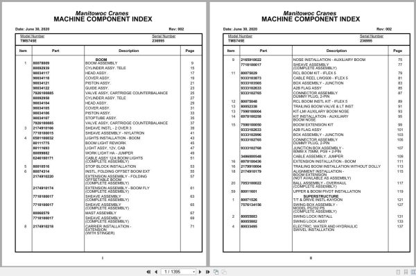 Grove Crane TMS745E 236995 Parts Manual 2020 (1)