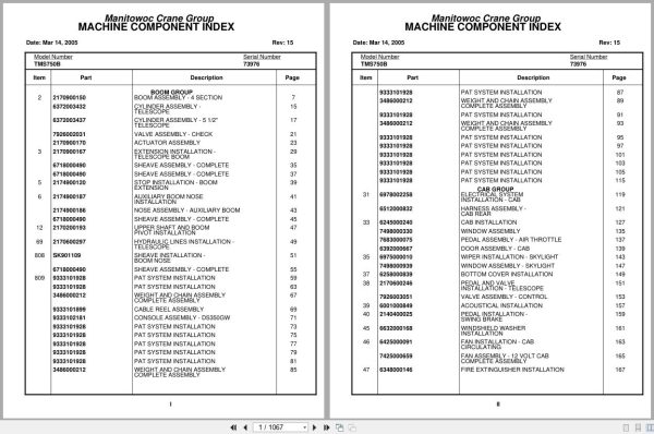 Grove Crane TMS750B 73976 Parts Manual 2005 (1)