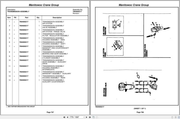 Grove Crane TMS750B 73976 Parts Manual 2005 (2)