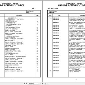 Grove Crane TMS750B 84462 Parts Manual 2009 (1)