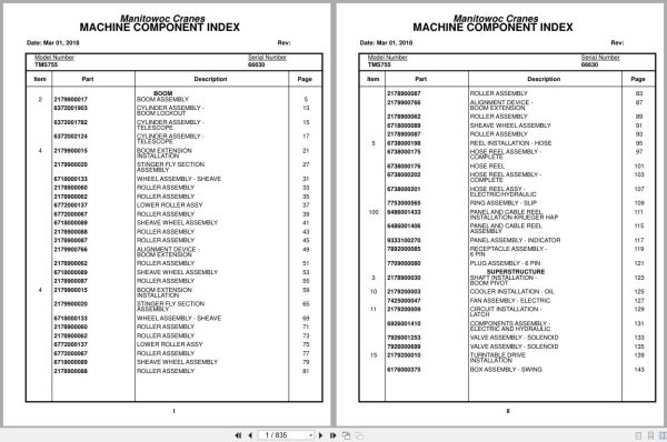 Grove Crane TMS755 66630 Parts Manual 2018 (1)