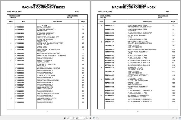 Grove Crane TMS760 68339 Parts Manual 2016 (1)