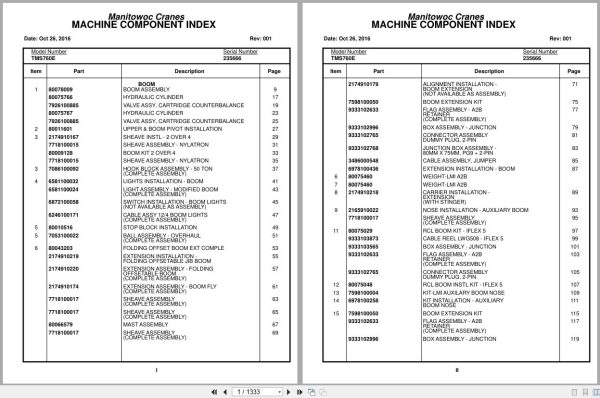 Grove Crane TMS760E 235666 Parts Manual 2016 (1)