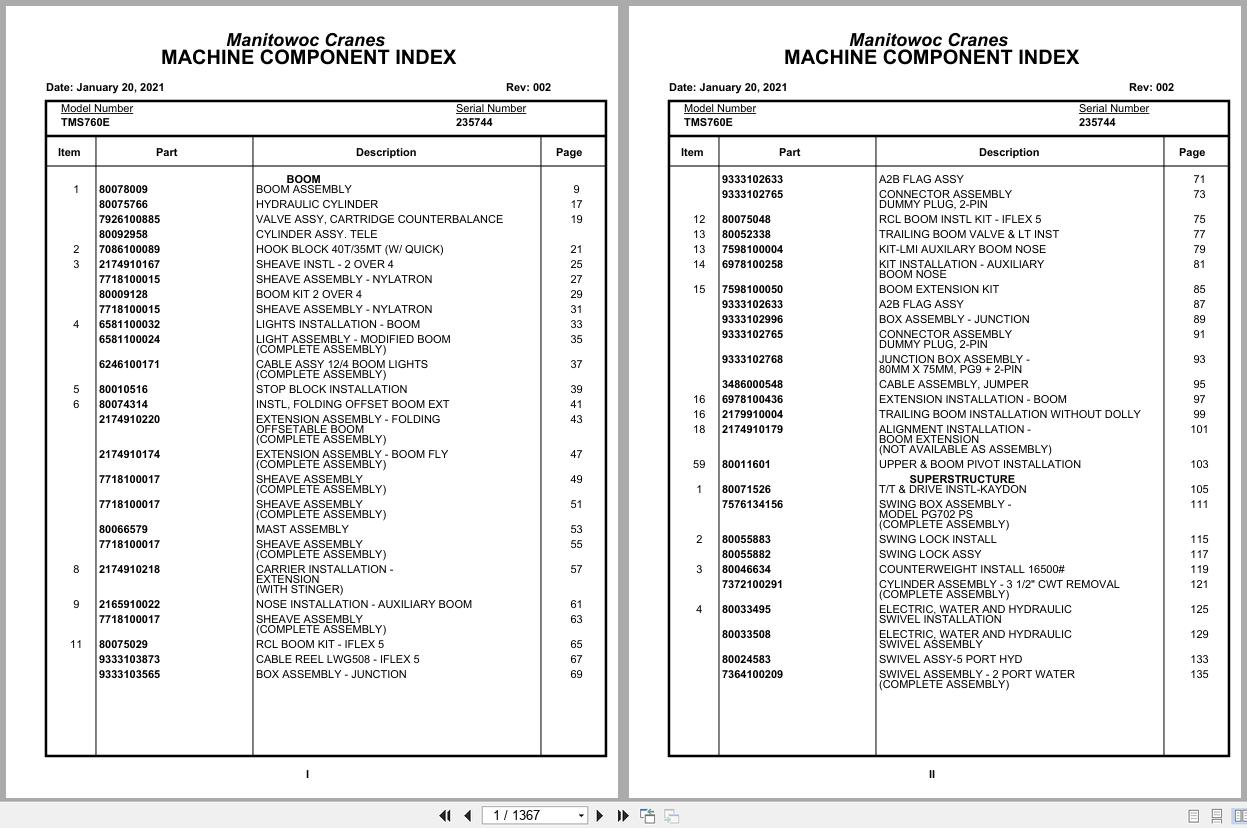 Grove Crane TMS760E 235744 Parts Manual 2021 (1)
