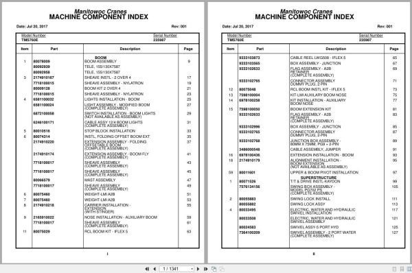 Grove Crane TMS760E 235987 Parts Manual 2017 (1)