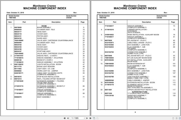 Grove Crane TMS760E 236385 Parts Manual 2018 (1)