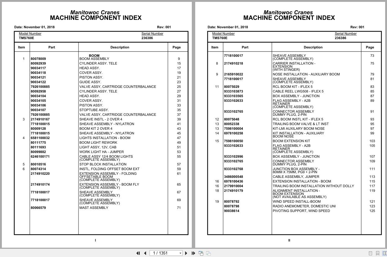 Grove Crane TMS760E 236386 Parts Manual 2018 (1)