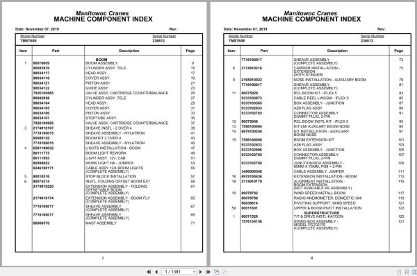 Grove Crane TMS760E 236812 Parts Manual 2019 (1)