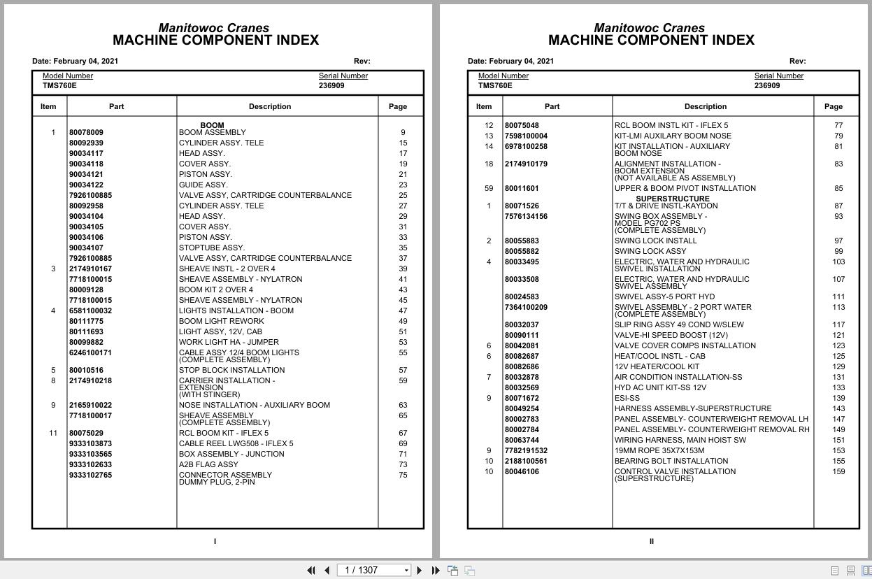 Grove Crane TMS760E 236909 Parts Manual 2021 (1)