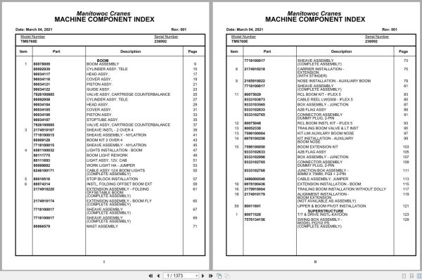 Grove Crane TMS760E 236992 Parts Manual 2021 (1)