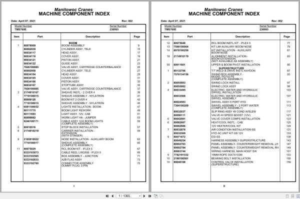 Grove Crane TMS760E 236993 Parts Manual 2021 (1)