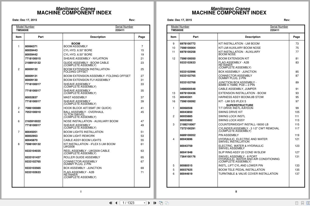 Grove Crane TMS800E 235411 Parts Manual 2015 (1)