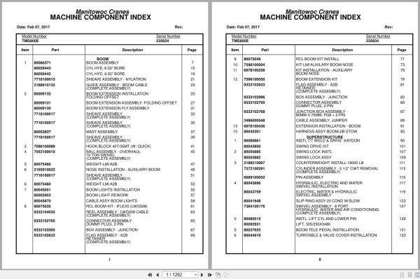Grove Crane TMS800E 235834 Parts Manual 2017 (1)