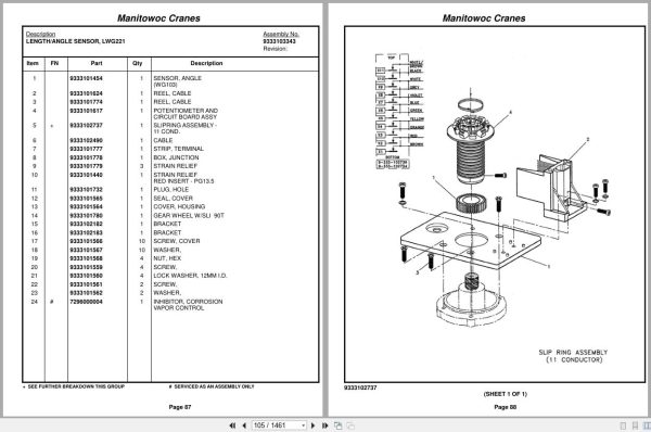 Grove Crane TMS870 220761 Parts Manual 2014 (2)