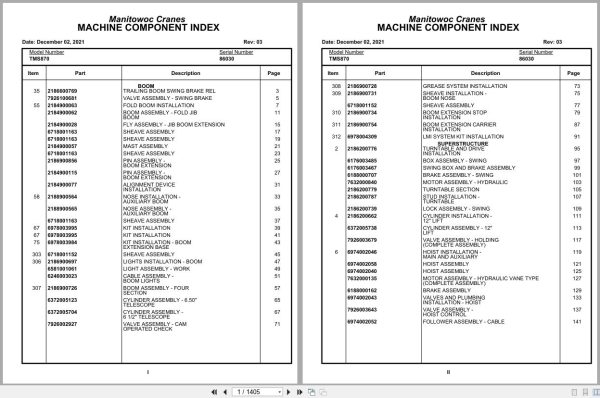 Grove Crane TMS870 86030 Parts Manual 2021 (1)