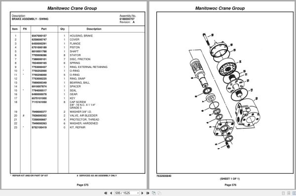 Grove Crane TMS870 C87811 Parts Manual 2005 (2)