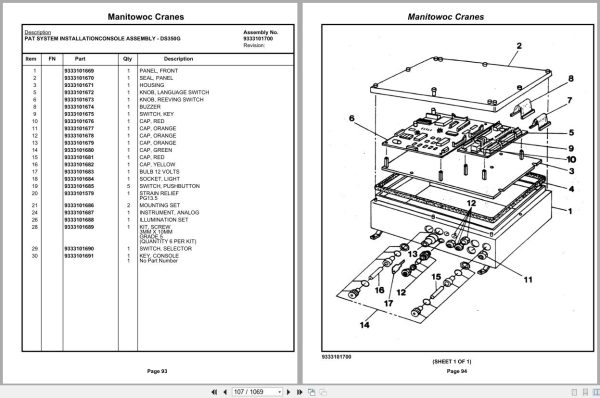 Grove Crane TMS875 74639 Parts Manual 2020 (2)