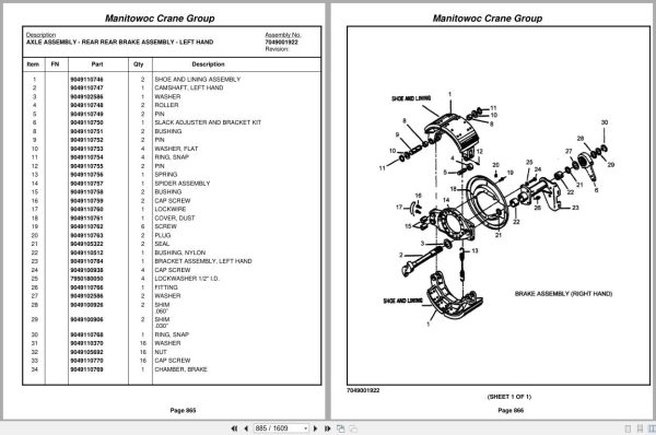 Grove Crane TMS875B 84738 Parts Manual 2005 (2)