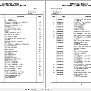 Grove Crane TMS875C 221726 Parts Manual 2014 (1)