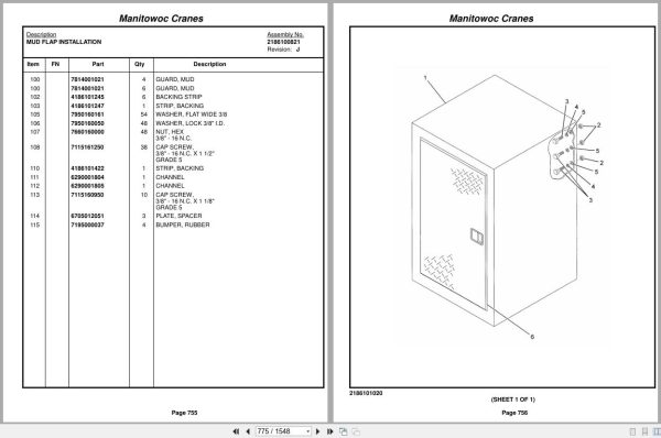 Grove Crane TMS875C 221726 Parts Manual 2014 (2)