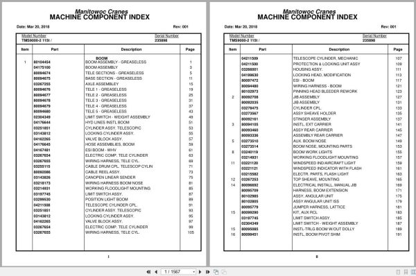 Grove Crane TMS9000 2 115t 235898 Parts Manual 2018 (1)