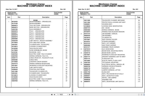 Grove Crane TMS9000 2 115t 235899 Parts Manual 2017 (1)