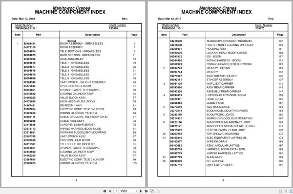 Grove Crane TMS9000 2 115t 235970 Parts Manual 2018 (1)