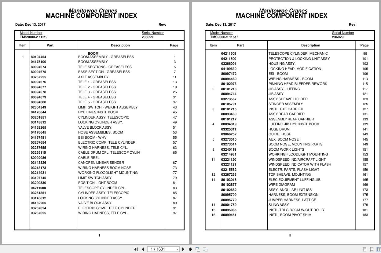 Grove Crane TMS9000 2 115t 236029 Parts Manual 2017 (1)
