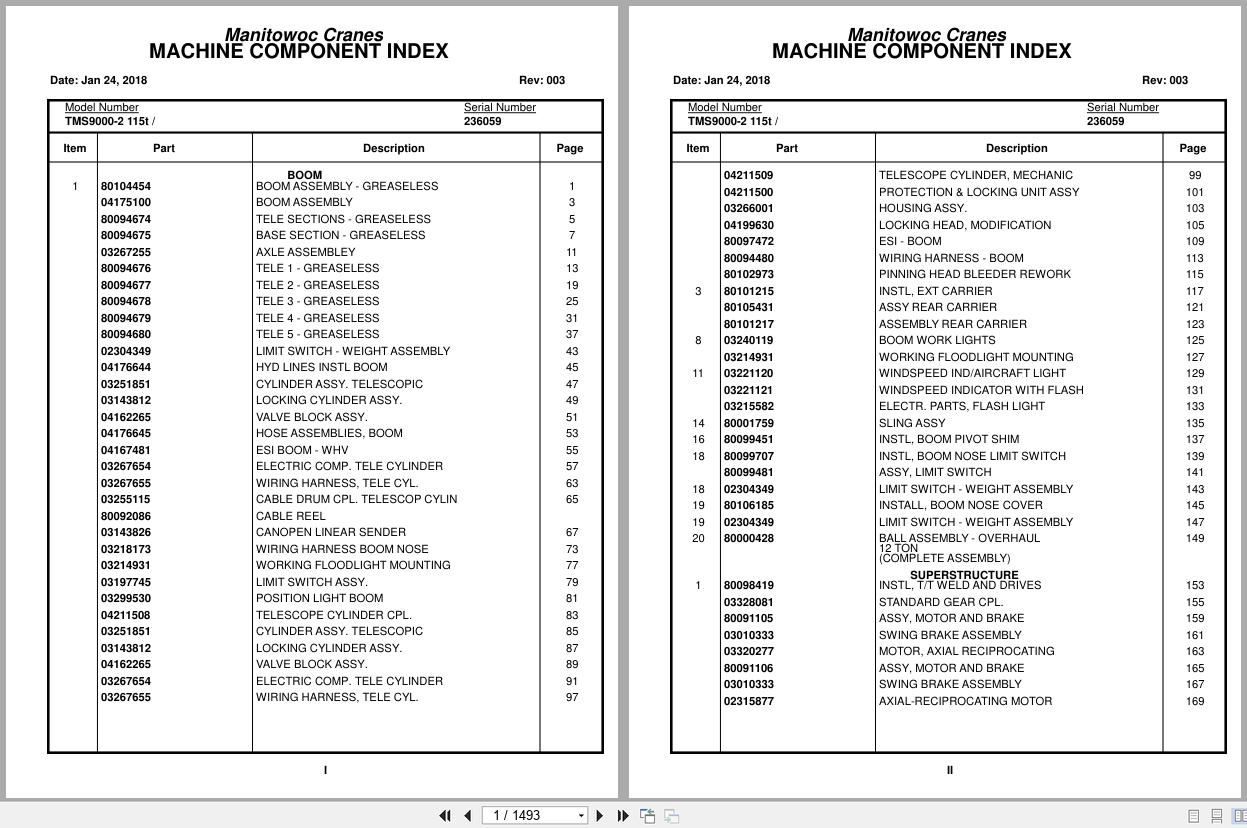 Grove Crane TMS9000 2 115t 236059 Parts Manual 2018 (1)