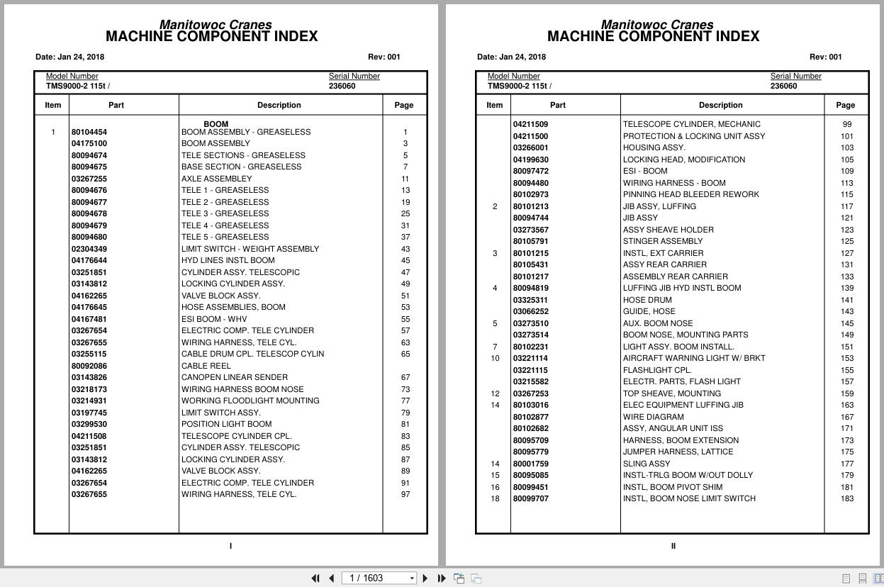 Grove Crane TMS9000 2 115t 236060 Parts Manual 2018 (1)