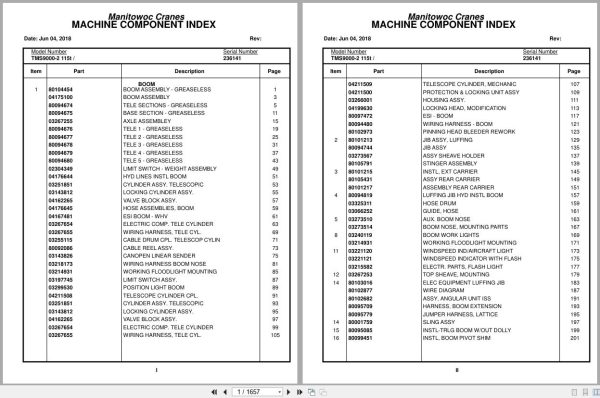 Grove Crane TMS9000 2 115t 236141 Parts Manual 2018 (1)