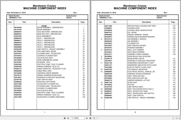 Grove Crane TMS9000 2 115t 236243 Parts Manual 2018 (1)