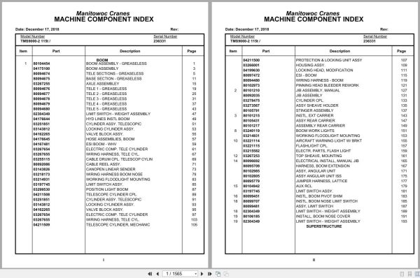 Grove Crane TMS9000 2 115t 236331 Parts Manual 2018 (1)