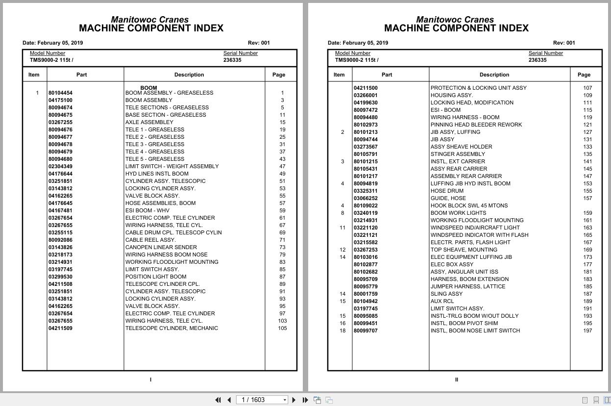 Grove Crane TMS9000 2 115t 236335 Parts Manual 2019 (1)