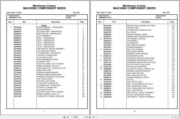 Grove Crane TMS9000 2 115t 236395 Parts Manual 2019 (1)
