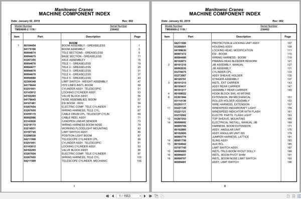 Grove Crane TMS9000 2 115t 236402 Parts Manual 2019 (1)