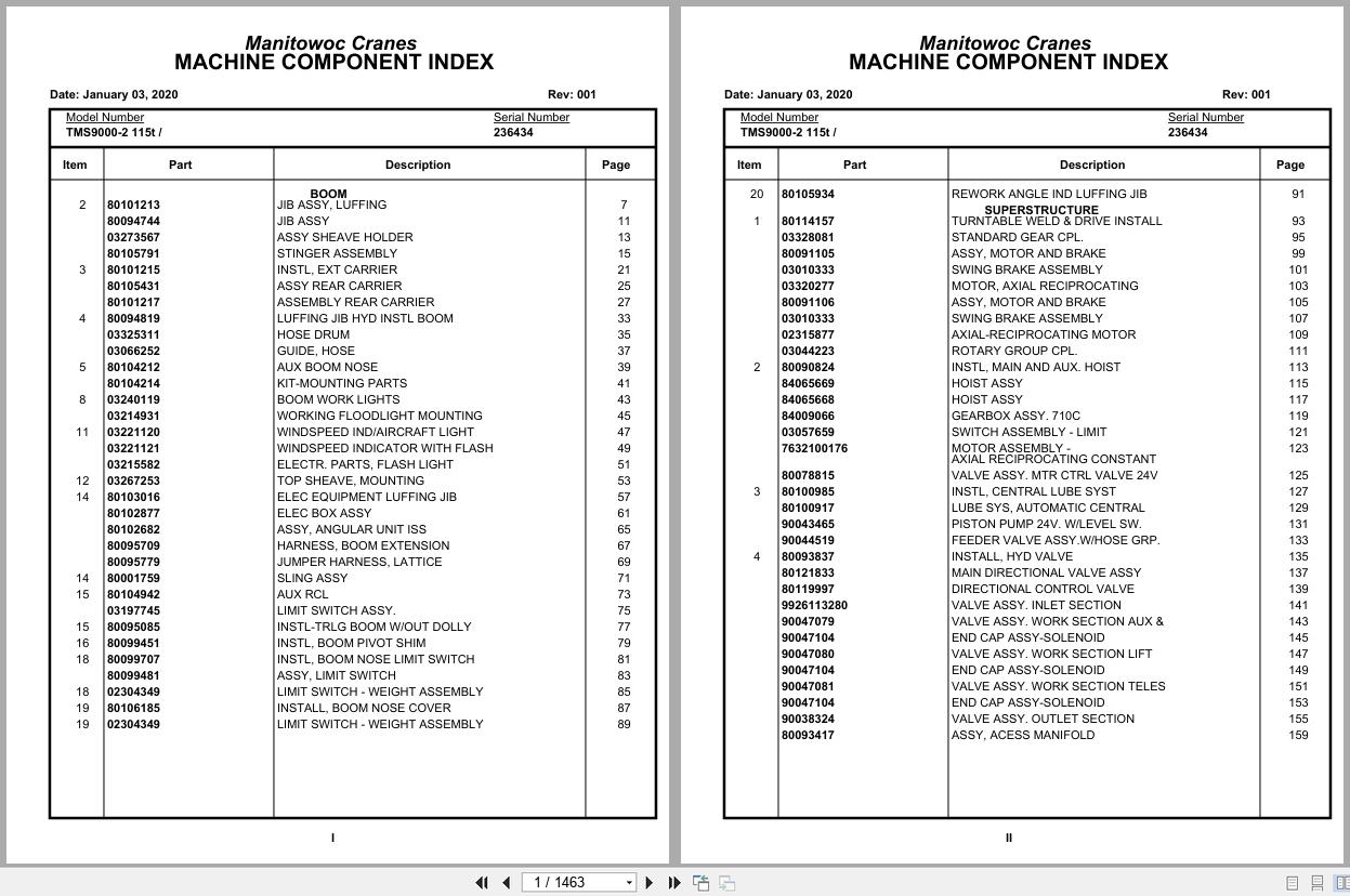 Grove Crane TMS9000 2 115t 236434 Parts Manual 2020 (1)