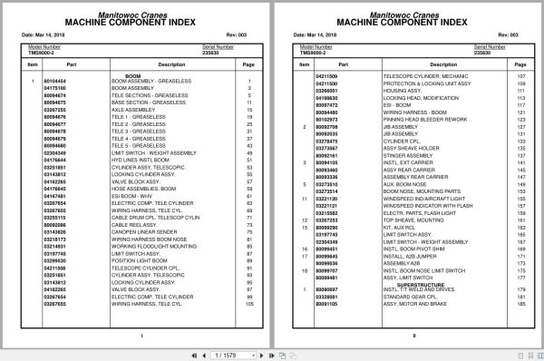 Grove Crane TMS9000 2 235830 Parts Manual 2018 (1)