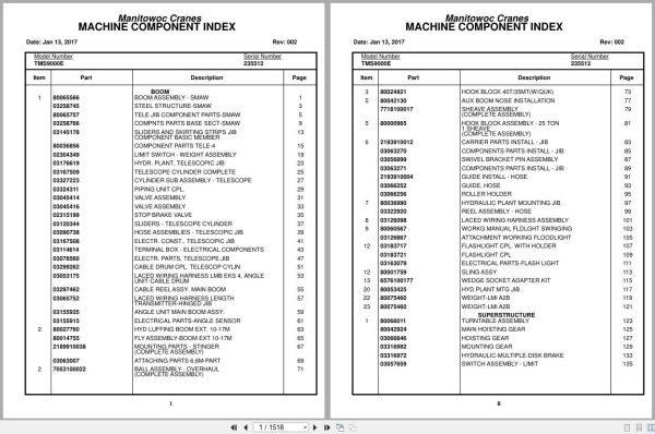 Grove Crane TMS9000E 235512 Parts Manual 2017 (1)