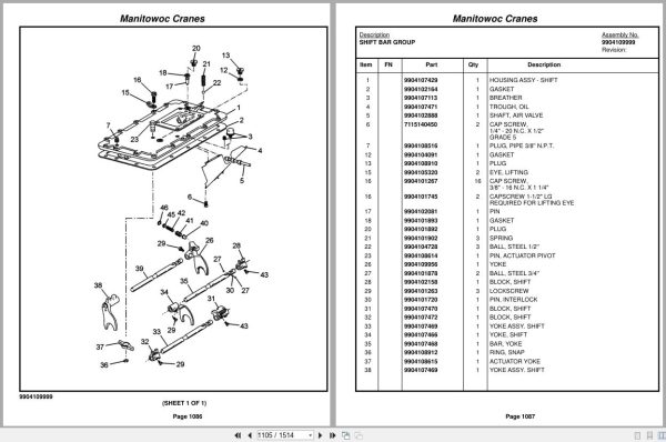 Grove Crane TMS9000E 235521 Parts Manual 2016 (2)