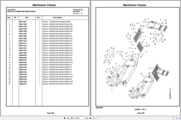 Grove Crane TMS9000E 235551 Parts Manual 2016 (2)