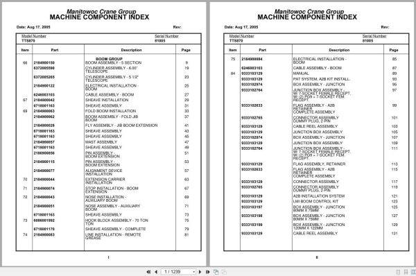 Grove Crane TTS870 81005 Parts Manual 2005 (1)