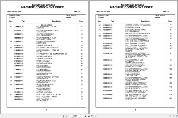 Grove Crane TTS870 84840 Parts Manual 2009 (1)