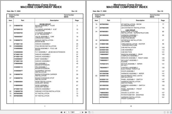 Grove Crane TTS870 86045 Parts Manual 2005 (1)
