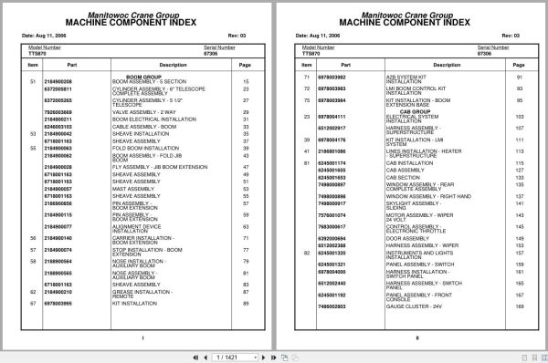 Grove Crane TTS870 87306 Parts Manual 2006 (1)