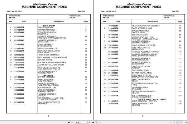 Grove Crane YB4408 220156 Parts Manual 2010 (1)