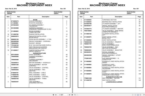 Grove Crane YB4408 220610 Parts Manual 2016 (1)