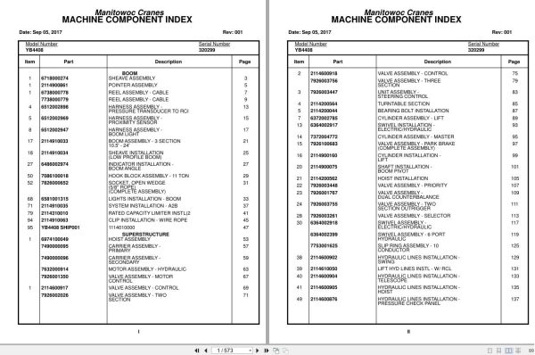 Grove Crane YB4408 320299 Parts Manual 2017 (1)