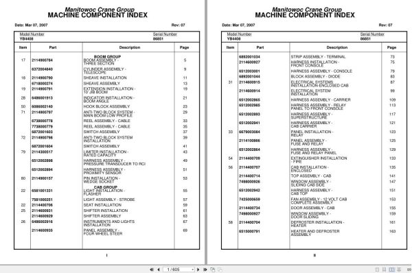Grove Crane YB4408 86851 Parts Manual 2007 (1)