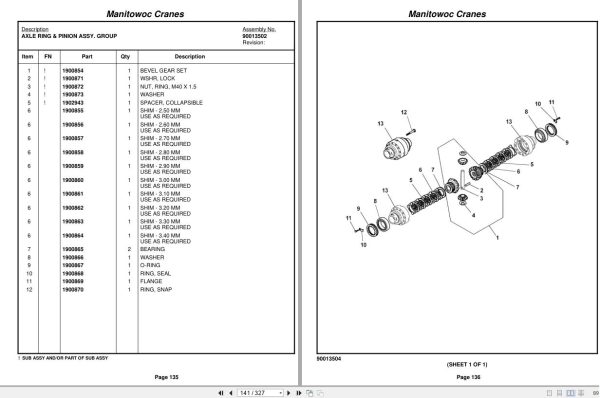 Grove Crane YB4409 2 321085 Parts Manual 2009 (2)